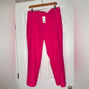Banana Republic Slacks Women Size 12 NWT Magenta Pink